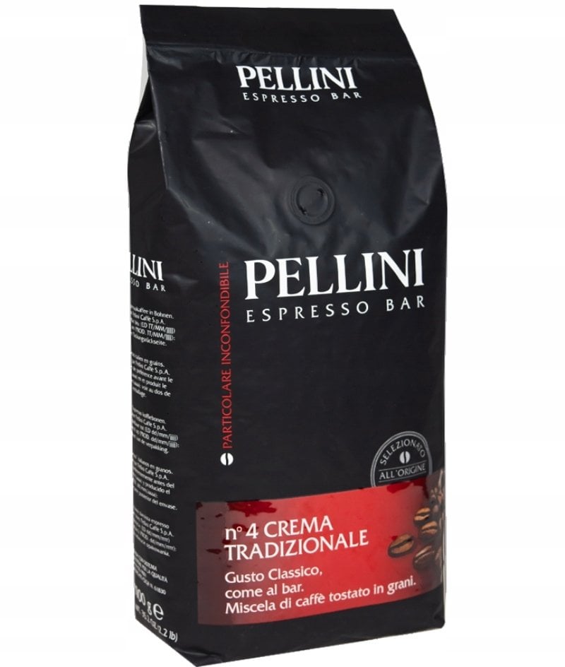 Kawa ziarnista Pellini N°4 Crema Tradizionale 1 kg