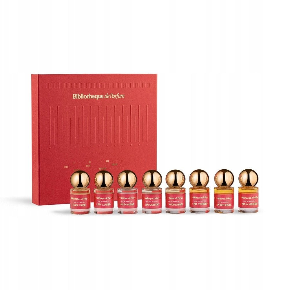 SET MINIATUR BIBLIOTHEQUE DE PARFUM 8x16 ml: I Am Free EDP spray 16ml + I Am Loved EDP spray 16ml + I Am Darling EDP spray 16ml + I Am Tender EDP spra