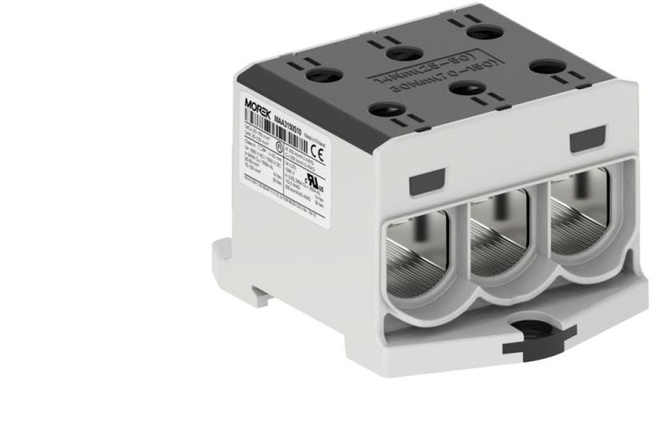 Złączka OTL150-3 kolor czarny 3xAl/Cu 25-150mm2 1000V AC / 1500V DC Zacisk uniwersalny MAA3150S10