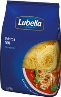Lubella Lubella Nidi Capellini Makaron Gniazda nitki 400 g