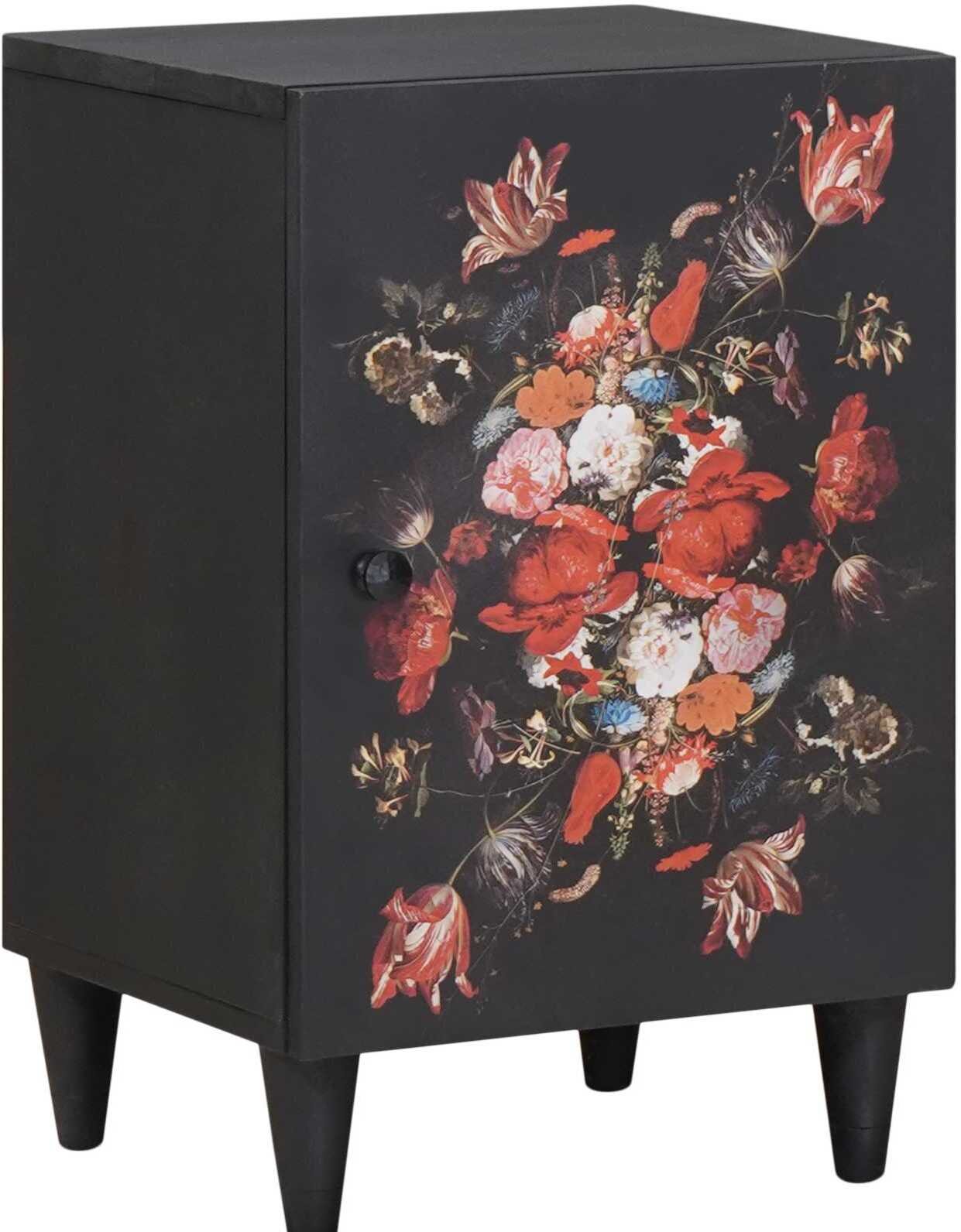 vidaXL Szafka Łazienkowa z drzwiami Wielokolorowy 38 x 33,5 x 58 cm