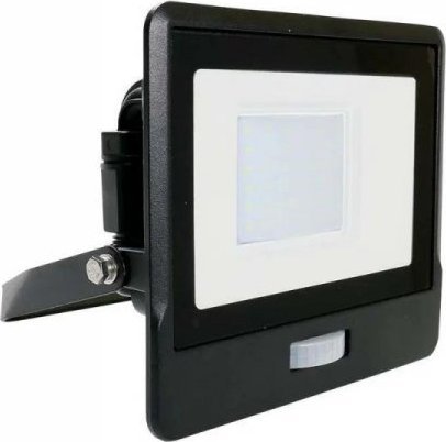 Naświetlacz V-TAC Projektor LED V-TAC 30W SAMSUNG CHIP Czujnik Ruchu Czarny Z MUFĄ VT-138S 3000K 2340lm 5 Lat Gwarancji
