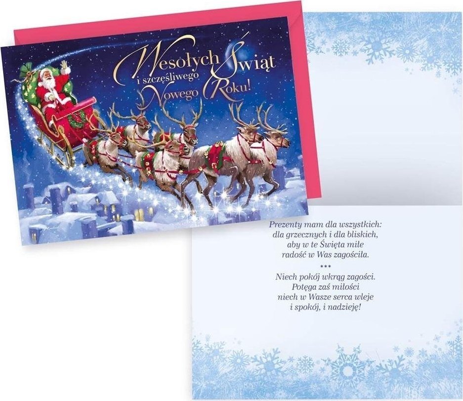 KUKARTKA Karnet B6 Boże Narodzenie
