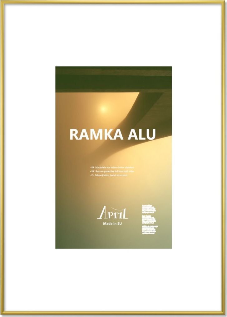 Ramka FPU APRIL Ramka ALU A4 złota, matowa (RA20)