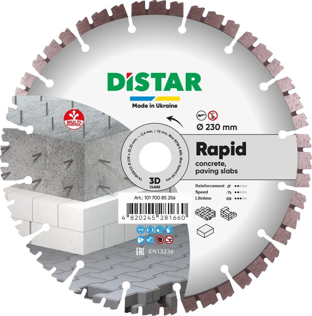 Distar Diamentowa tarcza tnąca Distar 1A1RSS 230 Rapid
