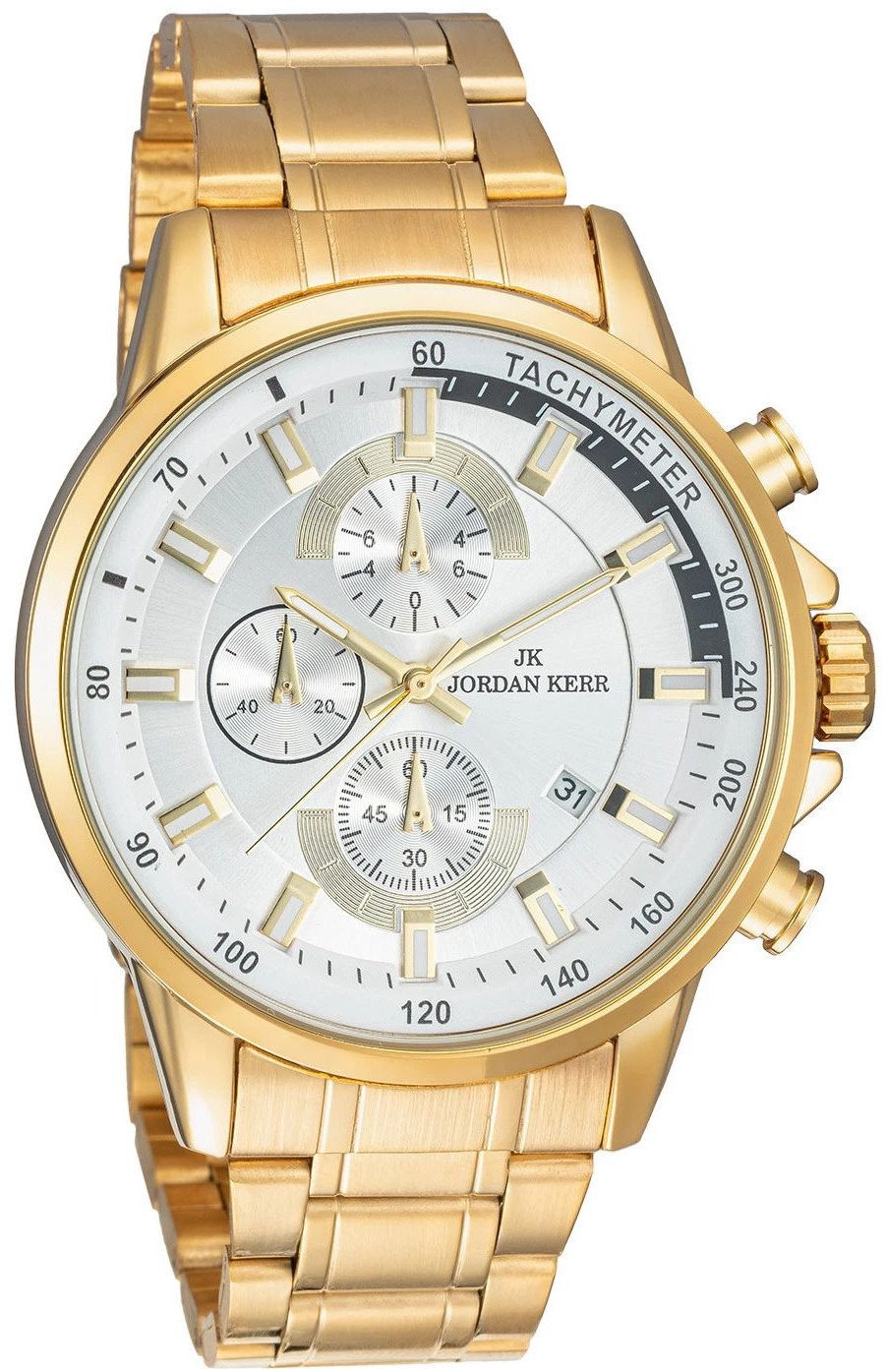 Zegarek Jordan Kerr L1075 IPG BT męski chronograf 46 mm .