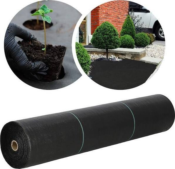 Springos Agrowłóknina antychwastowa agrotkanina 90g czarna mata 1,6x10 m UNIWERSALNY