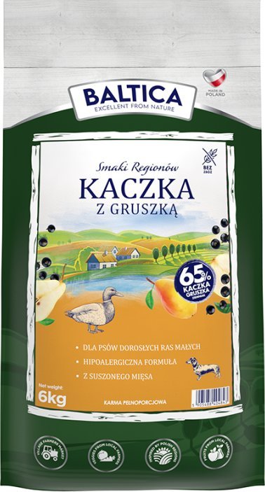 Baltica Kaczka z gruszką dla psów małych ras - Baltica - 6 kg