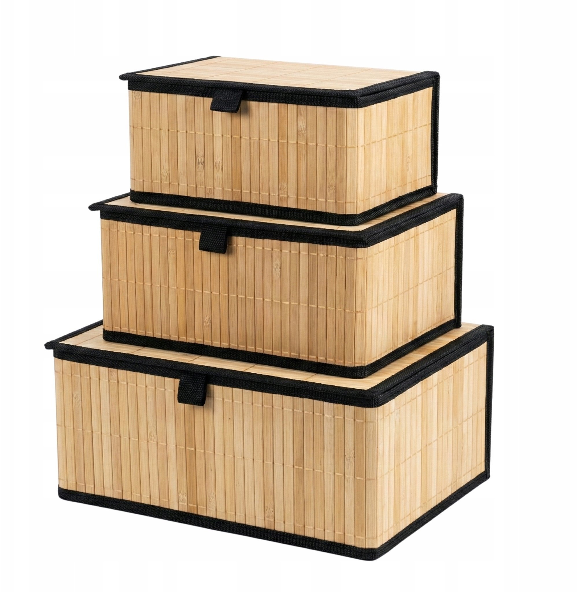 Zestaw zamykanych koszyków w trzech rozmiarach TILVA