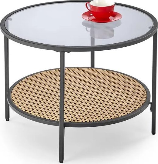 Stolik kawowy DAKOTA 60x60 dymiona/naturalna HALMAR