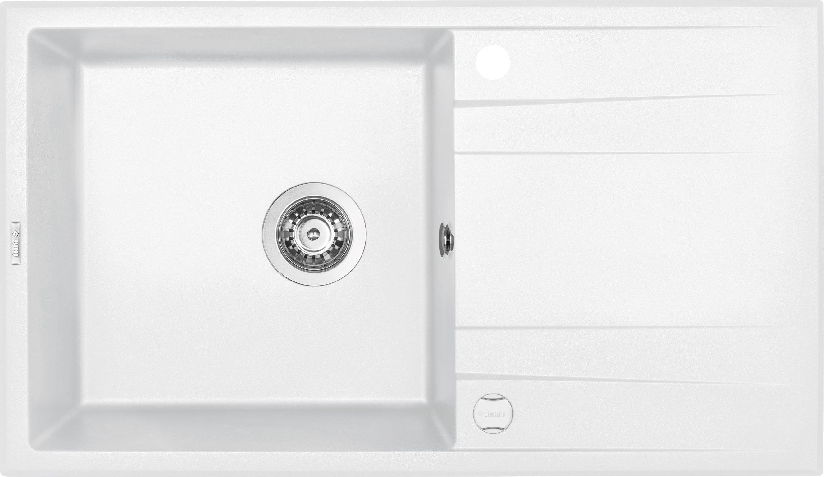 Zlewozmywak Deante . ERIDAN ALABASTER GRANIT 1K Z/O 860X500X190 + SPACE SAVER