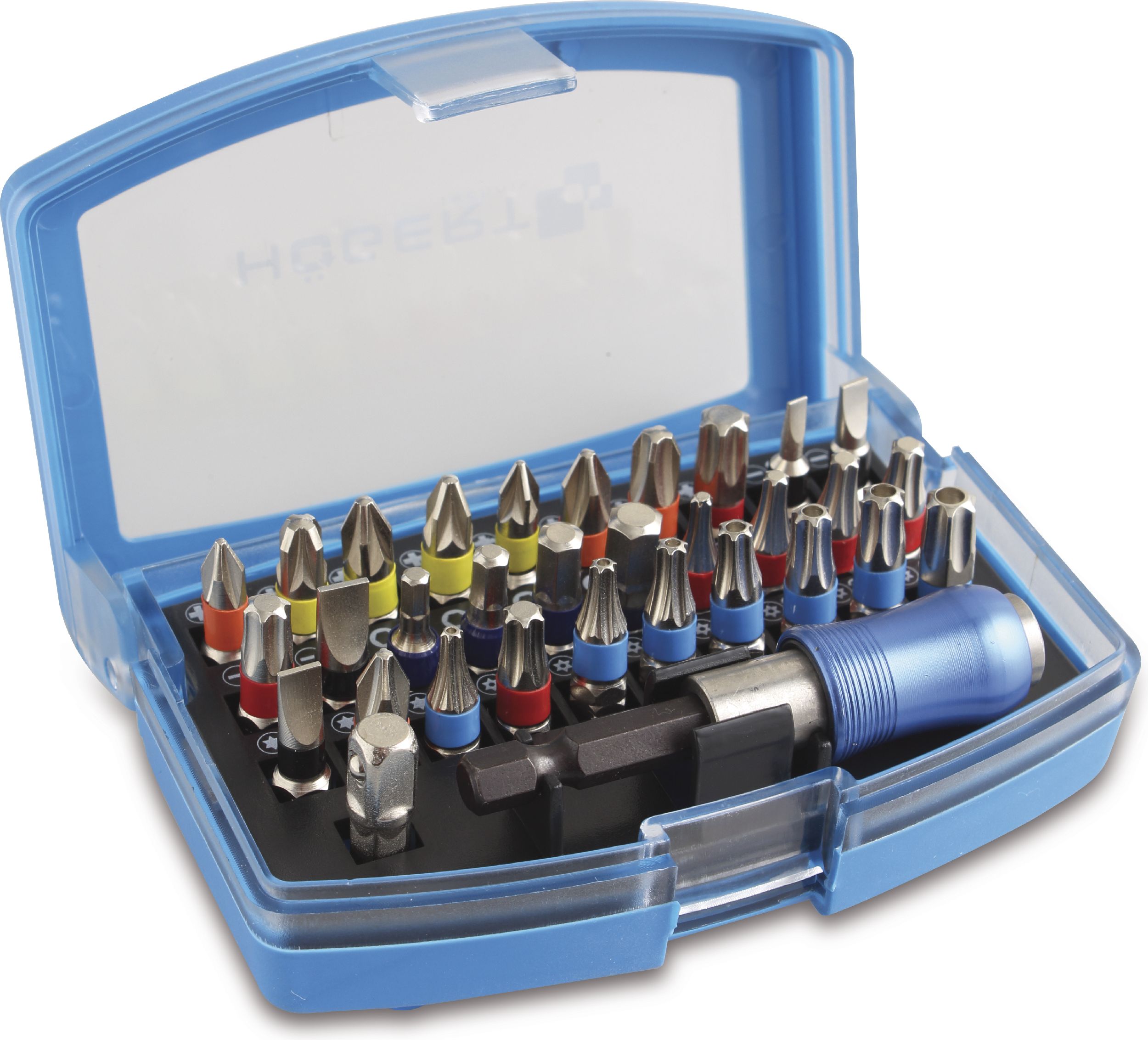Högert Technik Zestaw końcówek wkrętakowych 1/4" stal S2 32 elementy (HT1S400)