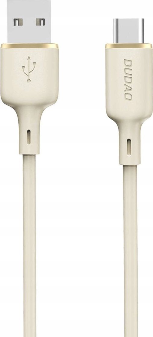 Kabel USB Dudao USB-A - USB-C 1 m Beżowy (DDA328)