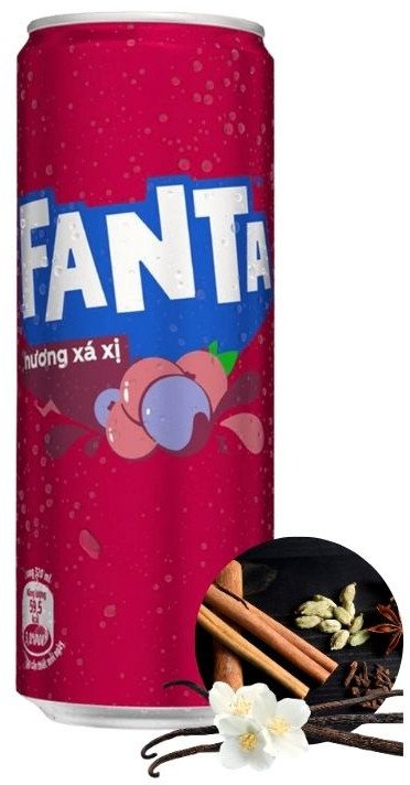 Fanta Sarsi Xa Xi z Wietnamu korzenno waniliowy smak azjatycki napój gazowany w puszce 320ml