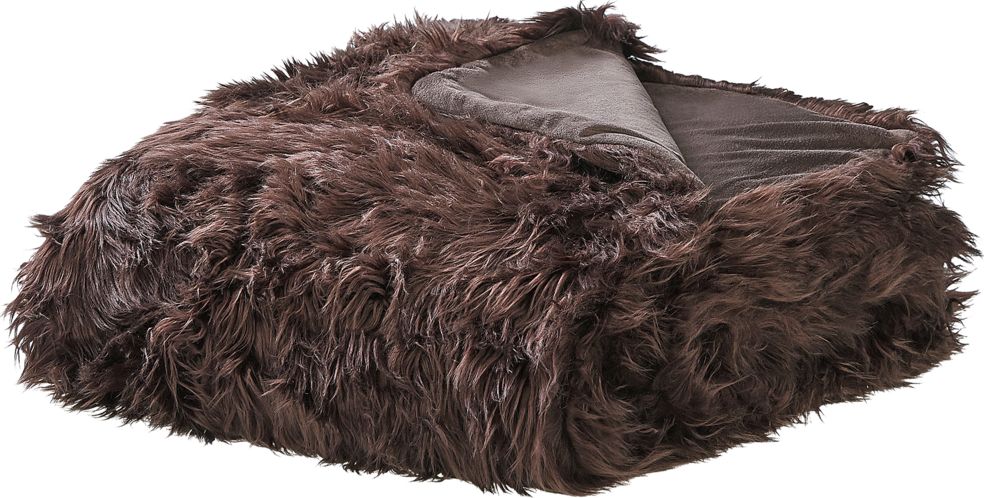 Shumee Narzuta na łóżko 200 x 220 cm brązowa DELICE