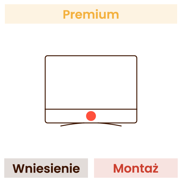 Montaż telewizora na ścianie KOMFORT