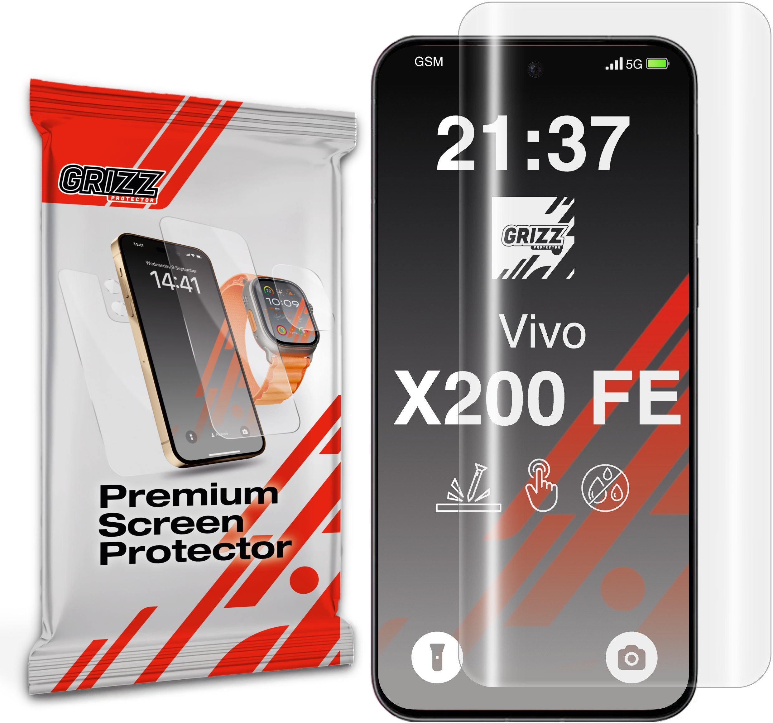 Folia hydrożelowa GrizzGlass Hydrofilm do Vivo X200 FE