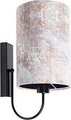 Kinkiet Lumes Nowoczesny granatowy kinkiet z nadrukiem - S358-Veres