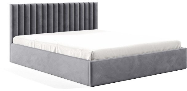 Łóżko tapicerowane FAME 180X200 , stelaż drewniany, na wymiar, welur riviera 91