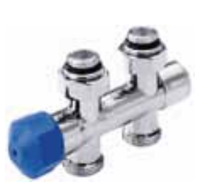 Red Zawór termostatyczny podwójny prosty DN15 chrom (R093101001)