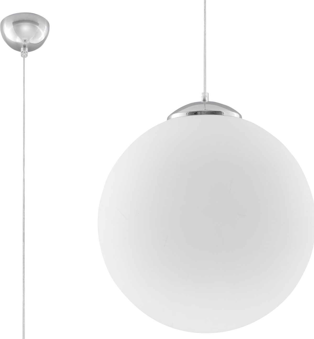 Lampa wisząca Lumes Szklana lampa wisząca LED E823-Ugi