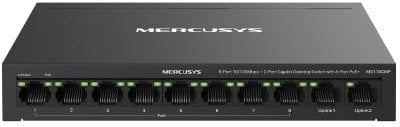 MERCUSYS switch MS110CMP (10x100Mb/s,8xPoE+,115W,fanless)