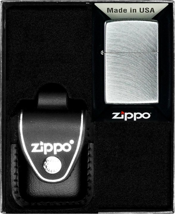 Zestaw ZIPPO Zapalniczka REG CHROME ARCH Prezentowy No3