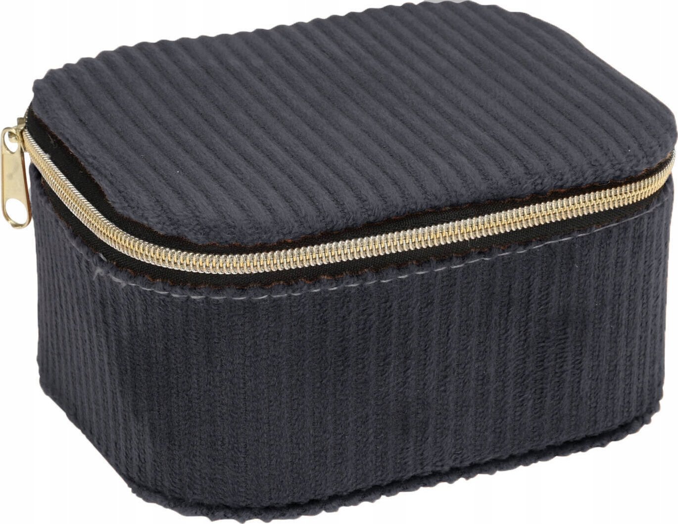 Home Styling Collection Pudełko na biżuterię, sztruks, 11, 5 x 9,5 x 6 cm