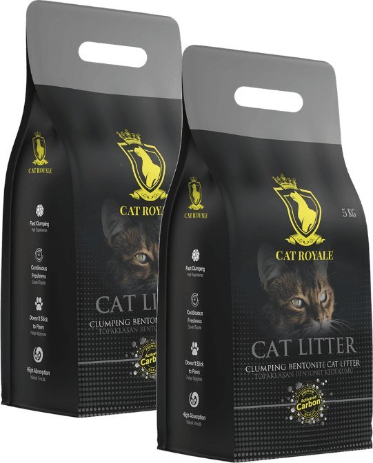 Żwirek dla kota Cat Royale Cat Royale Activated Carbon żwirek bentonitowy 2x5kg