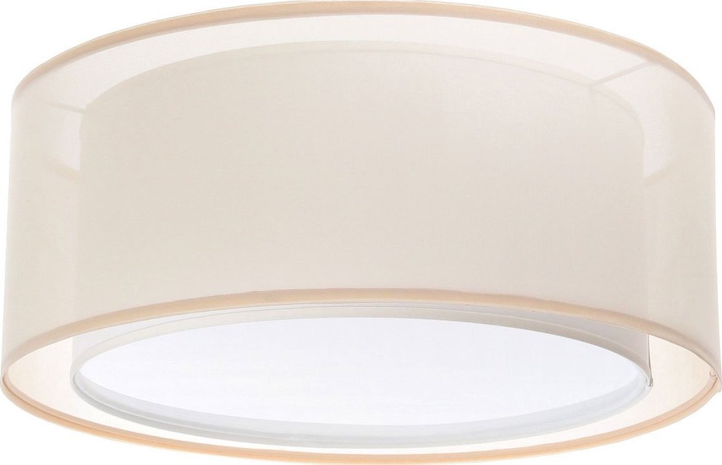 Lampa sufitowa Lumes Kremowy minimalistyczny plafon sufitowy - S437-Estera