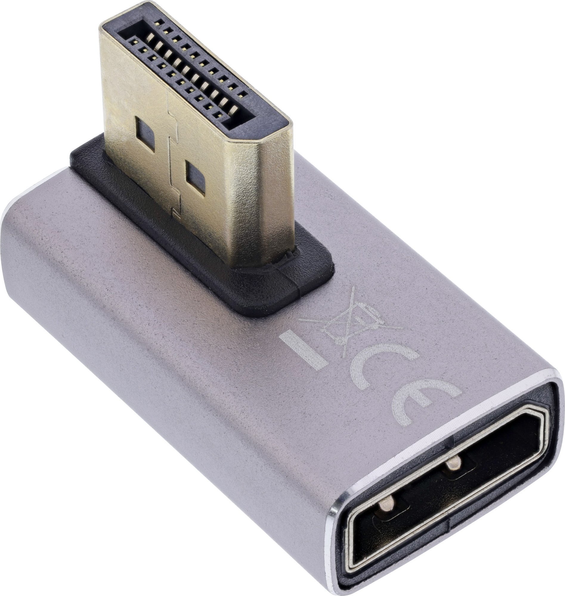 Adapter AV Eaton DisplayPort - DisplayPort srebrny