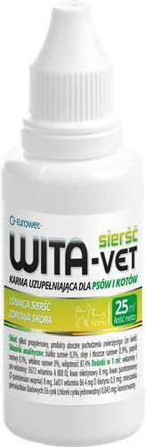 EUROWET WITA-VET 25ml KROPLE (SIERŚĆ I SKÓRA)