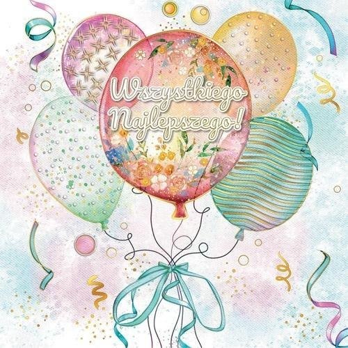 Karnet KW Urodziny - Bukiet Balonów