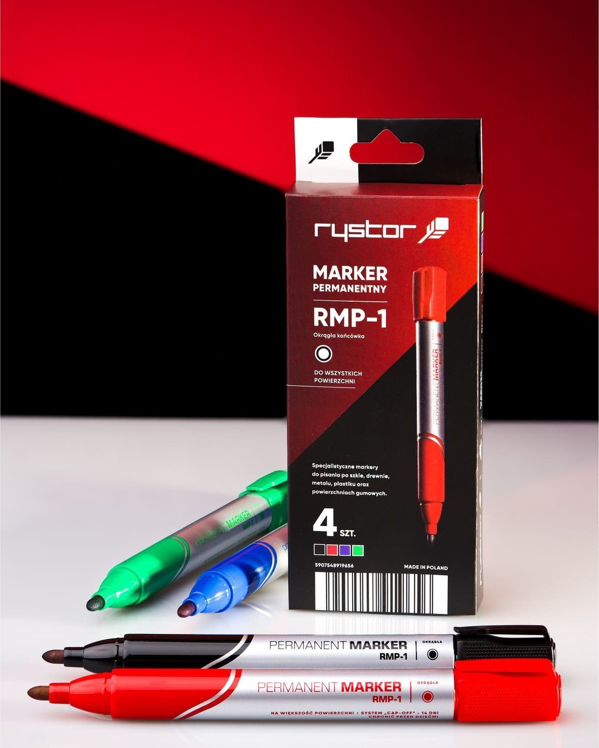Rystor Markery permanentne Rystor RMP-1 4 kolory