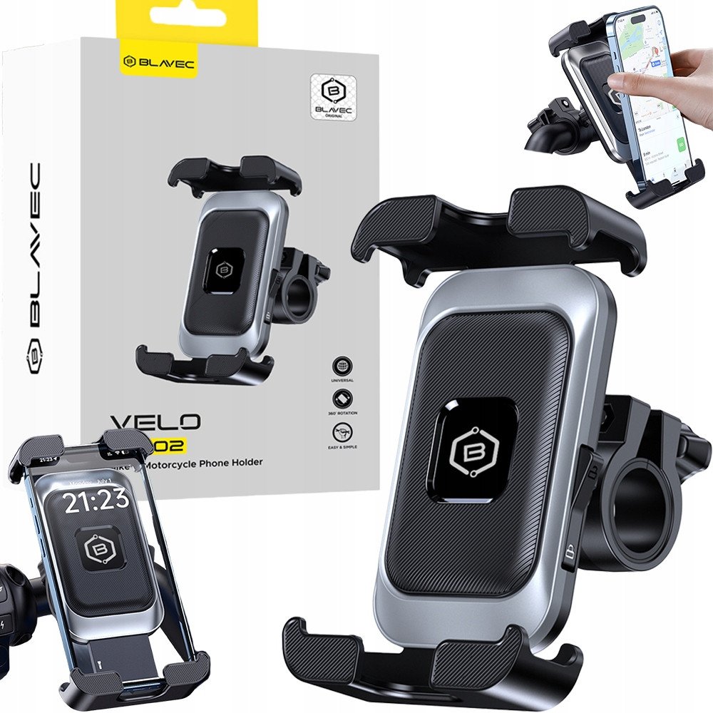 UCHWYT ROWEROWY NA TELEFON MOTOCYKLOWY UCHWYT NA KIEROWNICĘ WSTRZĄSOODPORNY