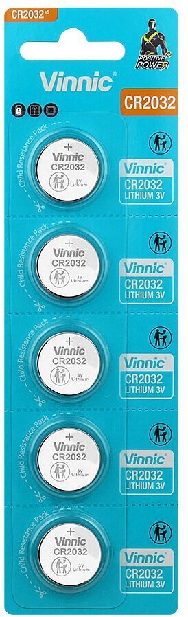 Vinnic bateria litowa CR2032 - 5 sztuk