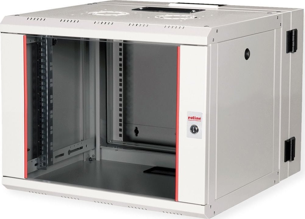 Roline ROLINE Wandgeh�use Pro 48,26cm 19Zoll 7 HE 600x600 BxT zweiteilig schwenkbar grau