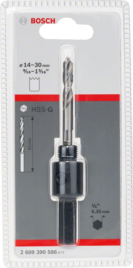 Bosch adapter 6 kątny HSS-G 1/2" 14-30mm (1/4" (2609390586)