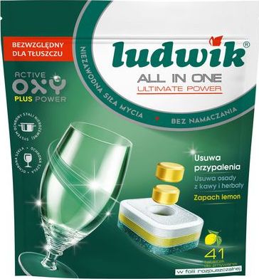 Ludwik Tabletki do zmywarki ludwik all in one lemon 41/p