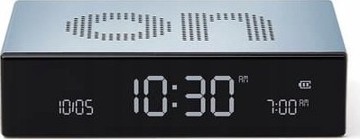 Lampa stołowa Lexon Lexon Flip Premium Double-sided Alarm Clock Light Blue/Light Blue LR152LB1