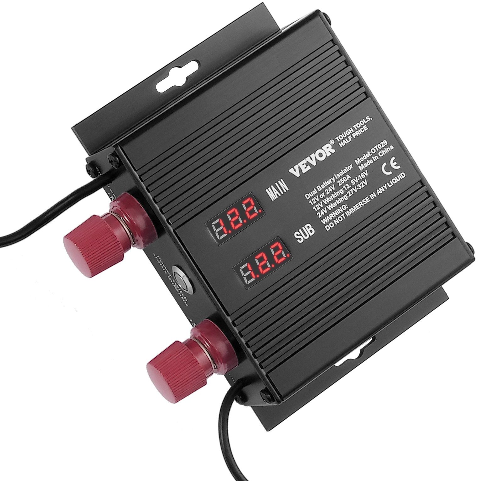 Inteligentny separator akumulatora 12V/24V 250A z wyświetlaczem LCD VSR