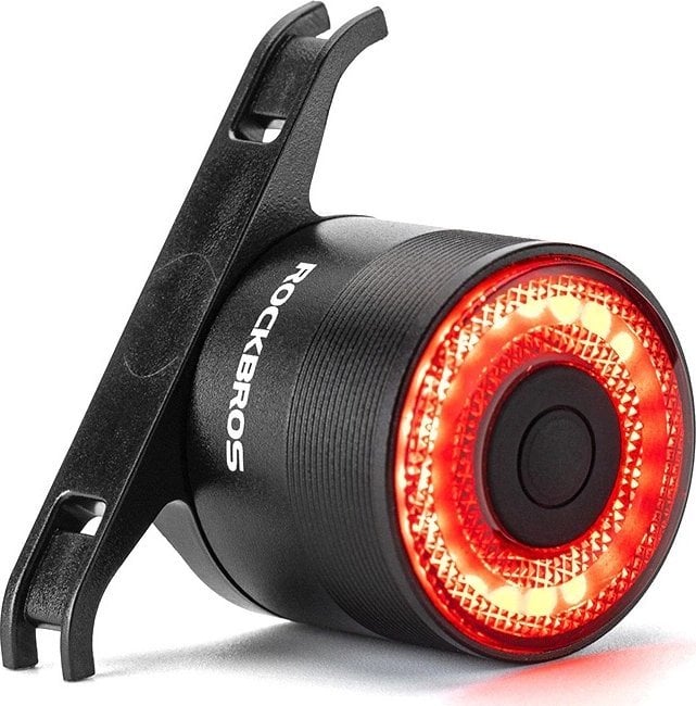 RockBros Lampa rowerowa Rockbros Q3 tylna z inteligentnym systemem stop - czarna