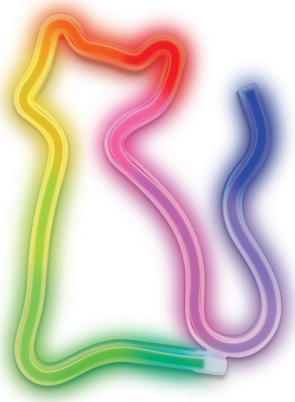 Neon dekoracyjny LED RGB KOT + pilot FLRN03 Forever Light