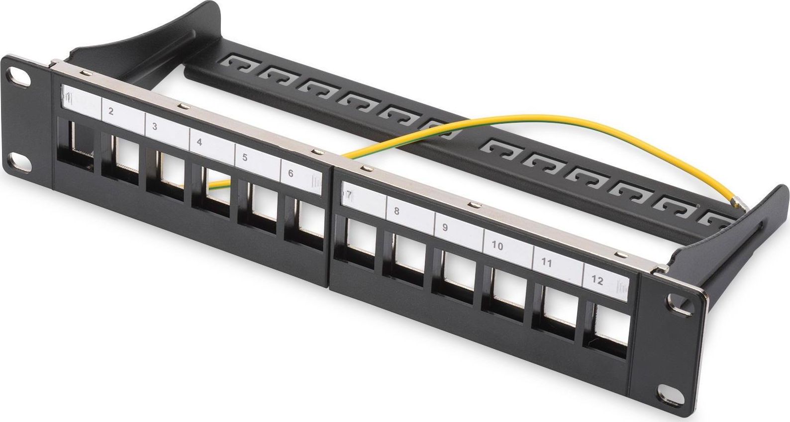 Digitus Patch panel 10" 1U 12x slot keystone Czarny (DN-91420)