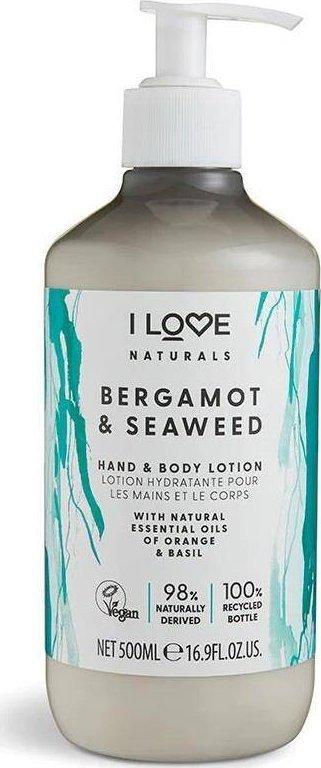 I love I Love Naturals Hand & Body Lotion balsam do ciała i rąk Bergamot & Seaweed 500ml
