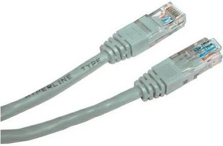 Logo RJ-45/RJ-45 kat.5e U/UTP Szary 10m (2611)