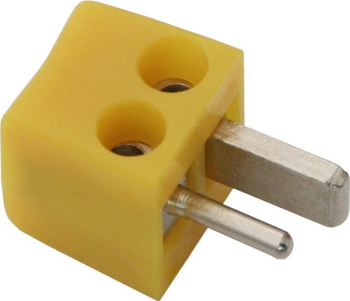 Blow 1686# Wtyk głośnikowy kątowy skręcany żółty