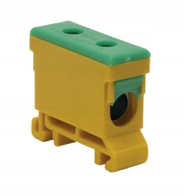 Elektro-Plast Rozdzielacz odgałęźny jednobiegunowy AL/CU 35-240mm2 żółto-zielony montaż płaski i na szynę TH WLZ35P/240/z 48.504