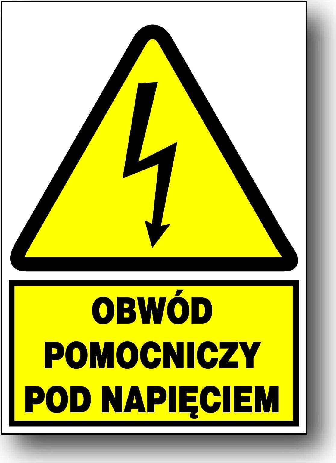 Mój dom Zeo/A-7 Znak Obwód Pomocniczy Pod Napięciem