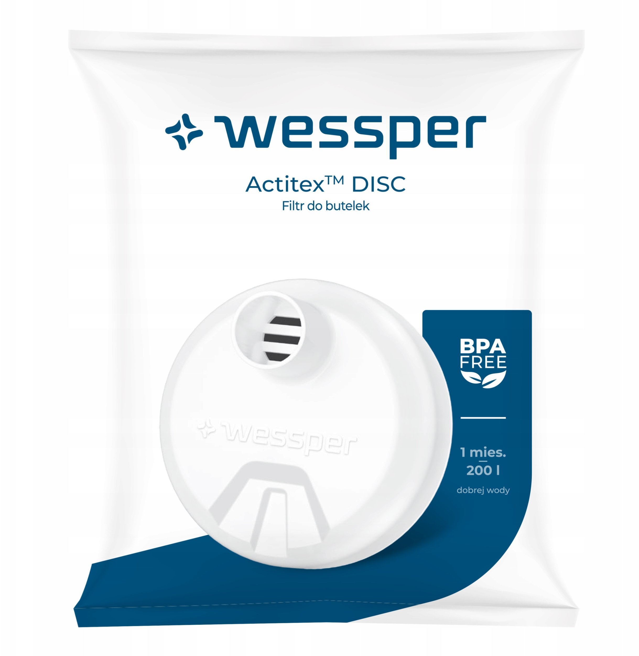 Filtr do butelek Wessper Actitex DISC 0,5l tritan (WES454)
